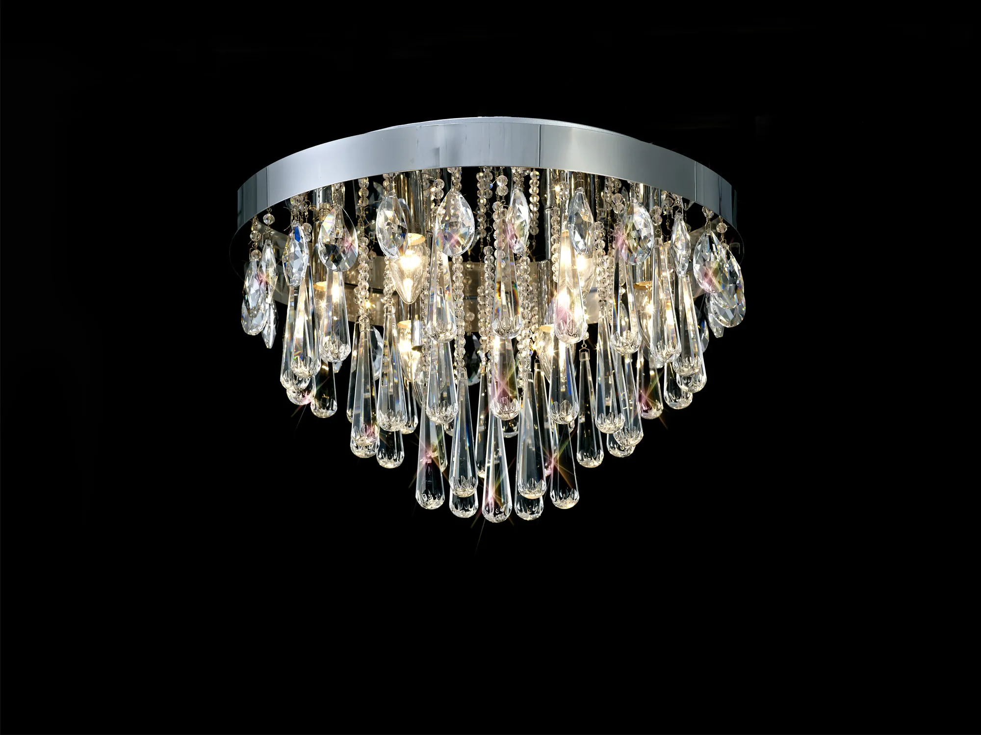 IL31433  Sophia Crystal  Flush Ceiling 10 Light